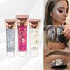 SeleneTenderaes 10 Color Safe for Skin, Easy to Remove Body Glitter Silver Face Hair Self Adhesive Gel Festival Accessories Cosmetic Glitter Chunky Sequins Glitters for Eye Nails Rave 23g