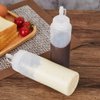 1 Piece Plastic Squeeze Bottle Plastic Squeeze Condiment Bottle Ketchup BBQ Sauce Dispensing Bottle with Twist On Cap Lids for Sauce Ketchup Craft Paint(12 Oz, White)