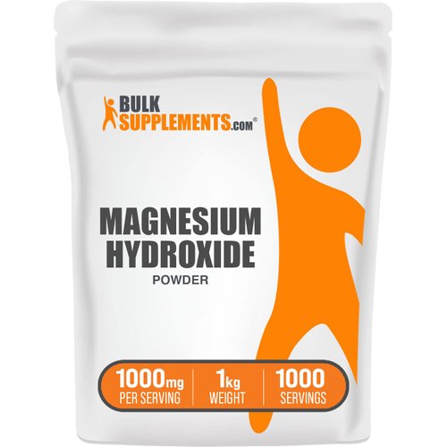 BulkSupplements.com Magnesium Hydroxide Powder - Magnesium Supplement, Food Grade Magnesium Hydroxide, Magnesium Hydroxide Supplement - 1000mg (410mg of Magnesium) per Serving, 1kg (2.2 lbs)