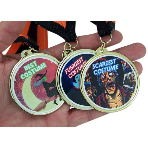 Halloween Party Trophy Award Medals for Costume Contest, Set of 3