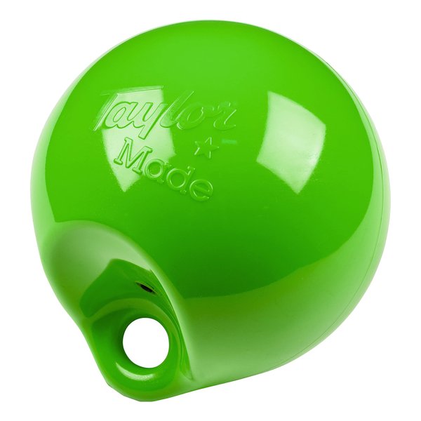 Taylor Made Products Personal Watercraft Buoy,Neon Green,8' Diameter,8 lbs,Jet Ski PWC Fender,Hooks Under Bond Flange,Quick Attachment,Air Pressure Adjustable Inflation Valve,Suction Cup,Line-141
