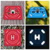 FPVtosky Nighttime Reflective Drone Landing Pad, Fast-fold Double Sided Waterproof Landig Pad Weighted for DJI Mini 5 Pro/ 4/3 Pro/Mini 4k / Mavic 4 / Air 3s/ Avata 2/ Neo/Flip(25 in)