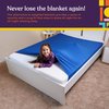 Special Supplies Sensory Bed Sheet for Kids Compression Alternative to Weighted Blankets - Breathable, Stretchy - Cool, Comfortable Sleeping Bedding (Blue, Twin)