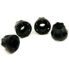 RCLions 4pcs RC Wheel Hex Hubs Adapters for 1/10th Scale RC Electric Crawler Car 1.9/2.2" Beadlock Wheel Rim (Black)