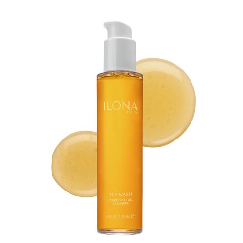 ILONA Tea Wash | Soothing & Hydrating Gel Face Wash for Dry, Textured Skin | Aloe, Coconut & Oat Extract | Calming Imperial White Tea Aroma | 5 ounces