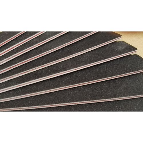 10pcs Professional Double Sided Nail Files Emery Board Grit Black Gel Cosmetic Manicure Pedicure Square Design