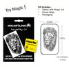 INKARTLINK Temporary Tattoos, Semi Permanent Tattoos, Adult Art Designs, Waterproof Temporary Tattoos, Party Favors, Tattoo Stickers Realistic, No Adhesive, Lasts 1-2 Weeks (Lion king)