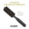 Kent AH16G AirHez Boar Bristle Round Brush for Blow Drying, Blow Dryer Brush Hair Brush for Curling, Adding Volume, and Root Lift in Short Hair, Boar Bristle Brush and Nylon Bristle Mix Blow Dry Brush