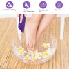 40 Pcs Pumice Stone for Feet Foot Scrubber Sponge for Feet Care and Callus Remover Mini Disposable Pumice Pads for Dead Skin Remover (Purple)