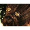 FXmimior Bridal Honeybee Bobby Pins Wedding Party Hair Pins Hair Accessories pack of 3 (gold)