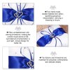 Yosoo 20cm×20cm Bridal Wedding Pocket Ring Pillow Cushion Bearer with Double Hearts Decoration, Blue