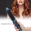 Zjyufy Small Curling Straightening Iron Brush for Short Long Hair Portable Heated Hair Curler Straightener Barrel Wand for Travel Home Styling Bangs Short Long Hair
