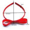 Spenlly 2Pcs Bow Headbands for Women Girls, Cute Hair Bow Hairband Headwear Cosplay Halloween Party Hair Accessories (A-Black Red, One Size)