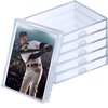 Zonon 12 Pieces Clear Deck Case, Card Organizer Compatible with MTG TCG Plastic Playing Card Case Trading Card Collection Card Box Holder for Game Cards Storage