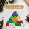 Holiday Traditions Personalized Toddler Ornament 2024 – Fast & Free 24h Customization – Kids Christmas Ornament for Tree – Custom Gift Wrapped Building Blocks Ornament Keepsake for Girls, Boys