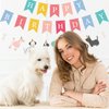 Elaliyi Dog Banner Happy Birthday Banner Dog Themed Banner Happy Birthday Colorful Decoration Dog Birthday Party Supplies