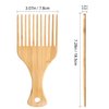 OIIKI Bamboo Combs for Afro Hair, Beard Pick for Men, Wide Tooth Comb for Curly Wavy Thick Long Hair, Women's Hair Styling Accessories (2pcs)