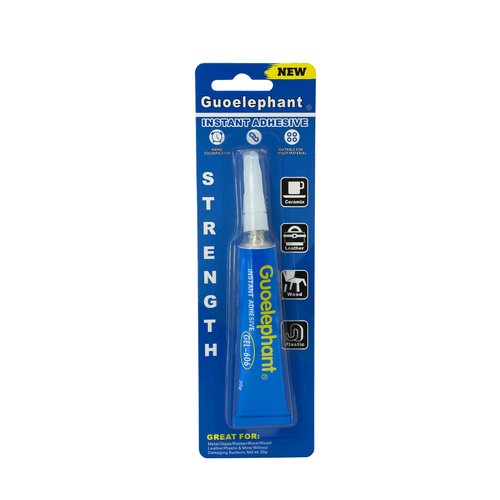 Guoelephant Ceramic Glue Gel 20g,Glue for Ceramics and Porcelain Repair, Clear Ceramic Adhesive,Super Glue All Purpose,Instant Strong Adhesive for Ceramic,Metal, Plastic, Rubber, Wood, Leather,etc.