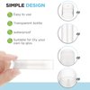50 Pcs Lip Balm Containers Tubes Empty 3/16 oz Clear Lip Tubes and Shrink Wrap, Lip Gloss Tubes Lip Balm Containers with White Caps Twist Tubes for making Gifts, Travel