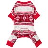 kyeese Christmas Dogs Pajamas Snowflake Dog Sweater Dog Pjs for Small Dogs Holiday Dog Onesie Dog Jumpsuit Dog Clothes
