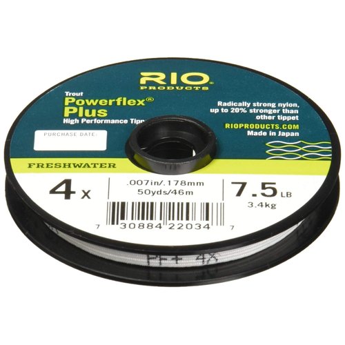 Rio Fly Fishing Tippet PowerfleX-.015 Tippet 30yd 25Lb Fishing Tackle, Clear