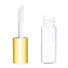 Mydio 50 Pack 1.2ML Clear Mini Lip Gloss Tube Empty Lip Balm Containers With Gold Lid for Lipstick (Gold)