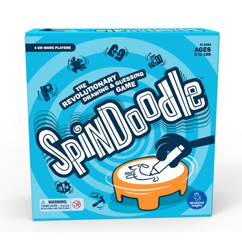 Educational Insights Spindoodle Quick Drawing Board Game - Fun Family Games, Board Games for Adults and Kids Ages 8+, Perfect for Family Parties and Game Night