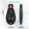 Guteauto Car Key Fob Keyless Entry Remote 433Mhz M3N5WY783X IYZ-C01C for Chrysler Town & Country 2008-2016, Dodge Journey / Durango / Grand Caravan 2009-2020, for Volkswagen Routan 2009-2012