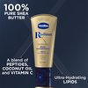 Vaseline Lotion, Radiant X Deep Nourishment Hand Butter - Shea Butter, Coconut Oil for Skin, Vitamin C, and Peptides Hand Lotion for Dry Skin, 3.4 Oz (Pack of 2)