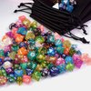 Poludie DND Dice Sets, 175Pcs Polyhedral D&D Dice with 4 Leather Bags for D&D (Dungeon and Dragon), Role-Playing Games, MTG Table Games(25Sets)