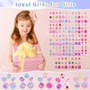 168Pcs Kids Press on Nails for Little Girls, Shynek Children Square Fake Nails for Kids Pre Glue Stickers Nails Full Cover Short Acrylic Nails Set Gifts for Girls Nail Art Decoration