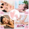 2 Pcs Gua Sha Scraping Massage Tool Gua Sha Facial Tool Massage Stone Gua Sha Tool for Body Spa Skincare Eye Face Neck Beauty Relaxing (Rose Quartz)