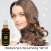 100% Organic Luxury Body Oil, Hair Oil, and Face Oil -Smoothing for Aging Skin, Scalp, and Problem Skin. Ultra Moisturizing and Delivers Nutrients to Promote Soft Skin and Silky Hair. Absorbs Quickly