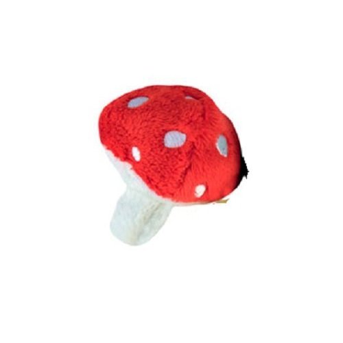 Teacup Dog Toy Mushroom with Crunchy (One Toy) Colors Vary