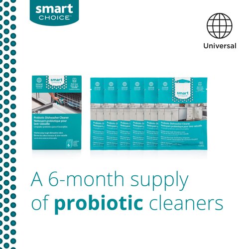 Smart Choice Probiotic Dishwasher Cleaner, 1 x 2 fl oz (6 Treatments)