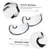 Beaupretty 2pcs Shampoo Funnel Barber Dye Washing Funnel Shampoo Washing Cape Shampoo Cape Barber Cape Salon Funnel Adjustable Clear Shampoo Sheer Cape Shawl Plastic Dye or Hair Bib