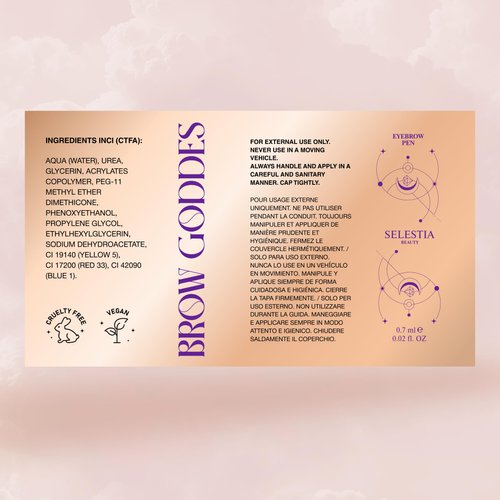 SELESTIA BEAUTY Eyebrow Pen Brow Goddess - High-Pigmented & Waterproof Brow Pen - Easy to Use Brow Definer - Wife Christmas Gift Ideas with Lightweight Texture - 0.02 oz (Cliodhna)