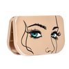 Eyelash Storage Case Lash Case Organizer With Makeup Mirror Frame Box, Magnetic False Eyelashes Case Eyelash Packaging Travel Case Eyelash Bag(Champion Gold)
