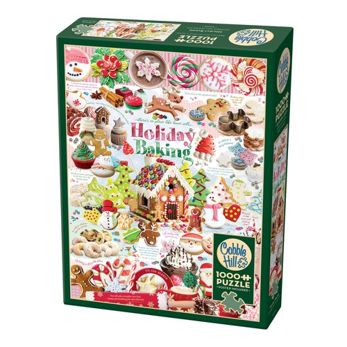 Cobble Hill 1000 Piece Puzzle - Holiday Baking - Sample Poster Included