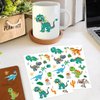 Glitter Dinosaur Temporary Tattoos for Kids Boys - 36 Silver Styles, Birthday Party Supplies, Dinosaur Party Favors