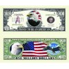 5 Proud American Eagle Million Dollar Bills with Bonus “Thanks a Million” Gift Card Set
