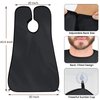 Beard Bib Trimmer Catcher, Beard Hair Catcher for Sink, Birthday Gifts for Men Him Boyfriend, Waterproof Non-Stick Beard Cape, 4 Suction Cups, One Size Fits All, Grooming Accessories(Black)