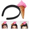 balacoo Ice Cream Cone Headband: Ice Cream Headband Women Headbands Party Decorations Face Washing Headband Hair Hoops - Ice Cream Hair Accessories
