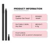 Revant Beauty Gel Eyeliner for Mature Women, Round Tip Design - Waterproof, Sweat and Smudge Resistant Precision Eyeliner for All Day Use (black)