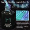 MIZHSE Chameleon 9D Cat Eye Gel Polish 10ml, Holographic Galaxy Cateye Magnetic Nail Polish Gel, Magic Chameleon Home Salon Manicure Set Valentine's Day with Magnet Stick for Ladies(005)