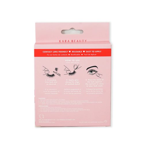 KARA BEAUTY VALENTINE'S OUTLASHED 3D Faux Mink Lashes 3 IDENTICAL PAIRS (LV3013)