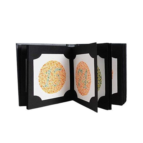 Ishihara Test Chart Books for Color Deficiency 38 Plates with User Manual and One Eye Occluder by KASHSURG