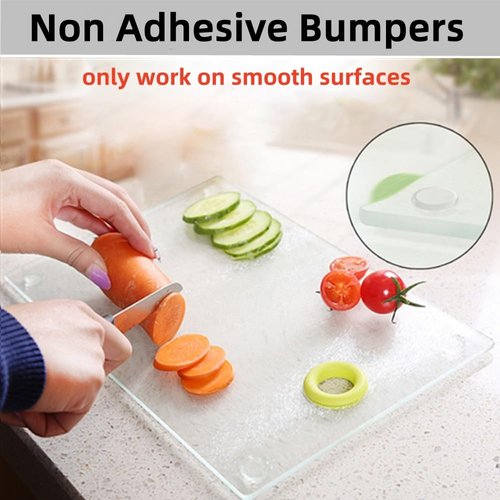 Glass Table Top Anti Slip Pads-Glass Table Top Bumpers, 20PCS 20mm Non Adhesive Medium, Rubber Glass Table Top Grippers, Under Glass Pads Clear