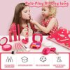 Toddler Girl Toys, Basic Pretend Makeup Kit for Girls, Kids Play Makeup Set for Kids 3-5 4-6, Toddler Makeup Kit with Fake Makeup Set, Car Key & Make up Toy for Age 3 4 5 Year Old Girl Gifts