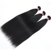UNICE 12A Silk Yaki Straight Human Hair Weave 3 Bundles Unprocessed Virgin Real Human Hair Weft Sew in Human Hair Extensions for Women 10 12 14inch